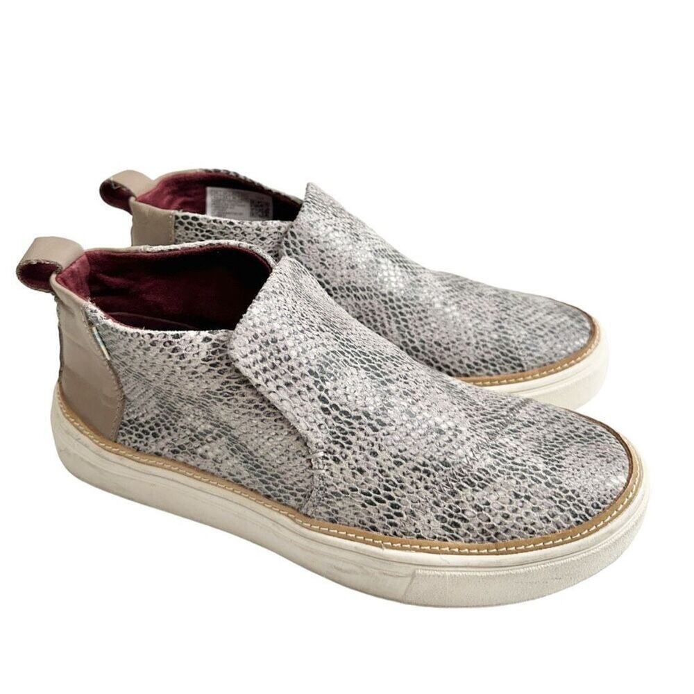 TOMS Paxton Snake Womens Size 5.5 Wide Sneakers Casual Sneaker Shoes